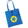 Stofftasche Stern personalisiert mit Namen | Bedruckter Jutebeutel Stoffbeutel für Kinder | Stern-Design mit Name für Schule, Kindergarten
