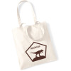 Stofftasche Dinosaurier T-Rex personalisiert | mit Namen bedruckter Jutebeutel Stoffbeutel für Jungen | Dino-Design Kinder-Tasche Schule, KiTa