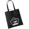 Stofftasche Dinosaurier T-Rex personalisiert | mit Namen bedruckter Jutebeutel Stoffbeutel für Jungen | Dino-Design Kinder-Tasche Schule, KiTa