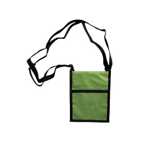Brusttasche mit Name bedruckt | Brustbeutel zum Umhängen mit Sichtfenster