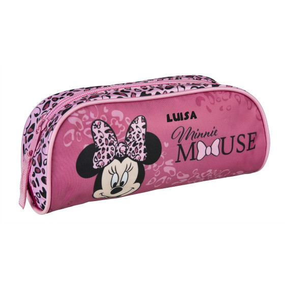 Schlampermäppchen mit Namen | Disney Minnie Mouse Rosa Leo