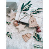 Geschenkanhänger mit Namen | Weihnachtsanhänger Glocke | Set 3 Stück