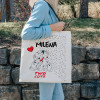 Canvas Shopper mit Namen personalisiert | Motiv Dalmatiner Hunde
