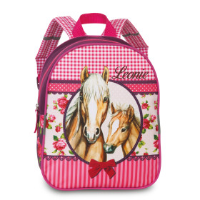 Kindergartenrucksack Pferde mit Name | Personalisierter...