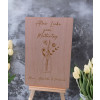 Personalisierte Grußkarte aus Holz | Alles Liebe zum Muttertag