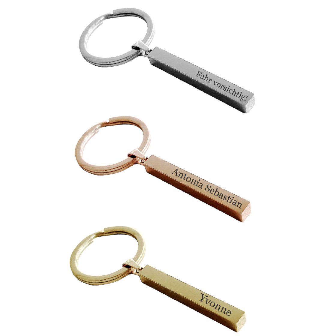 Personalisierter Schlüsselanhänger mit Namen