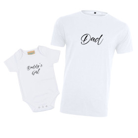 Herren T-Shirt und Baby Body im Set | Daddys Girl für Papa und Baby