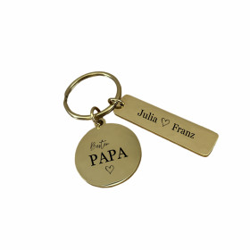 Personalisierter Schlüsselanhänger Vatertag |...