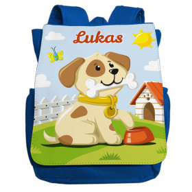 Kindergartenrucksack mit Namen | Motiv Hund