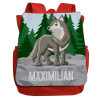 Personalisierter Kindergartenrucksack mit Name | Motiv Wolf