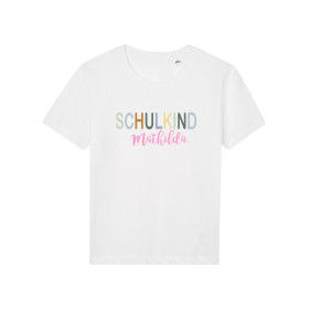 Personalisiertes T-Shirt zum Schulanfang | Schulkind mit...