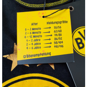 Babybody BVB mit Name | Personalisierter Fanartikel Borussia Dortmund