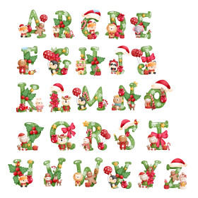 Keksdose zu Weihnachten | Weihnachtliche Buchstaben mit Namen