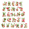 Keksdose zu Weihnachten | Weihnachtliche Buchstaben mit Namen