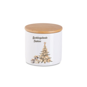 Keksdose zu Weihnachten | Tannenbaum mit Geschenken