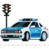 Turnbeutel mit Namen | Polizei-Auto
