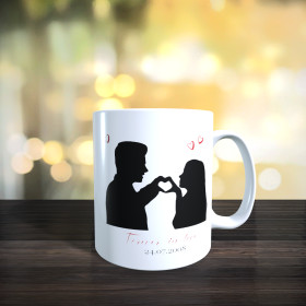 Personalisierte Tasse Forever in Love