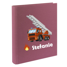 Personalisierte Zeugnismappe | Feuerwehr mit Flamme