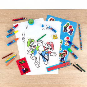 Set Super Mario | Kinderrucksack mit Malturm