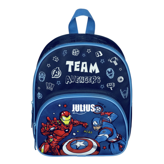 Kindergartenrucksack mit Name | Avengers (royalblau)