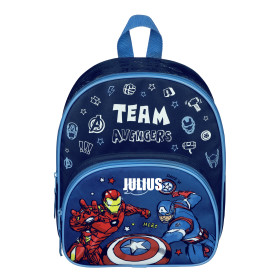 Kindergartenrucksack mit Name | Avengers (royalblau)