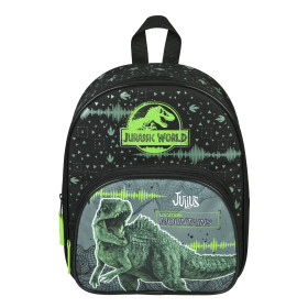 Set Jurassic World Dinosaurier | Kinderrucksack mit Trinkflasche und Brotzeitdose (grün)