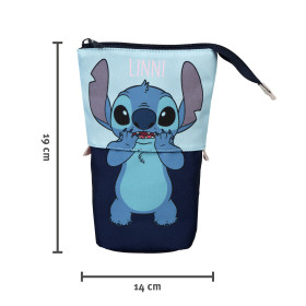 Set Wochenplaner | 2 in1 Köcher und Kugelschreiber mit Pom Pom-Topper | Disney Lilo & Stitch