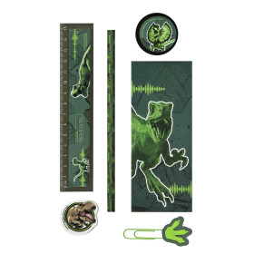 Gefüllter Köcher mit Stickerblock 8 Sheets | Motiv Jurassic World Dinosaurier