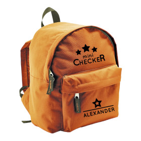 Kindergartenrucksack Classic mit Namen | Motiv Mini-Checker