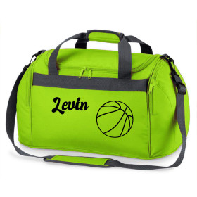 Sporttasche mit Namen | Motiv Basketball