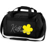 Sporttasche mit Namen | Motiv gelbe Blume