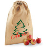 Jutesäckchen für Weihnachten | Motiv Tannenbaum mit Name