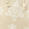 Nikolaussäckchen mit Namen | Motiv Schneeflocken in weiß