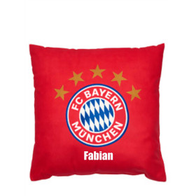 Kissen mit Namensdruck | Motiv FC Bayern München in...